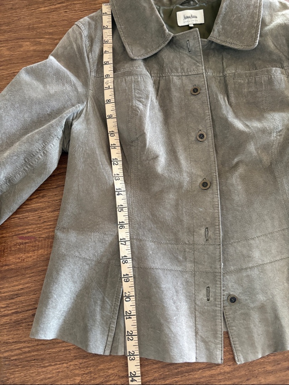 Vintage Neiman Marcus suede jacket women’s size large - Picture 12 of 12